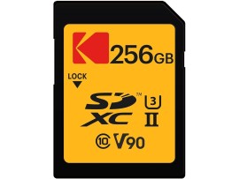 KODAK 256GB UHS-II U3 V90 SD Card  285/254